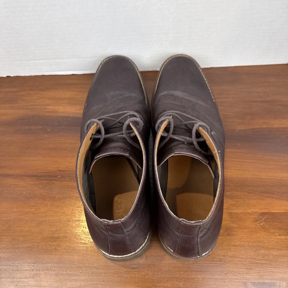 Guess Brown Faux Leather‎ Joeys Chukka Ankle Boots Size 12